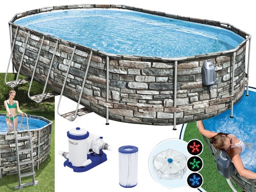 Piscine Steel Comfort Pietra B/WAY 56719 – Default Title