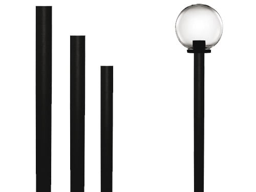 Pali per lampioni Globo Nero – 80 cm
