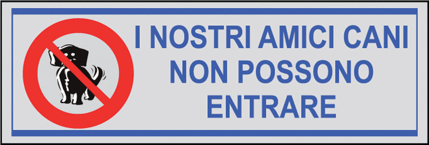 Etichette Divieto acciaio amici Cani A3851 – Default Title
