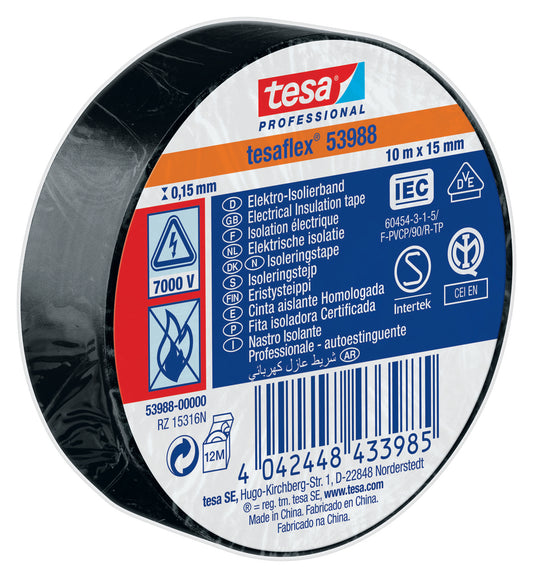 Nastri Isolanti Tesa Nero Imq 10 × 1,5 mCM – Default Title