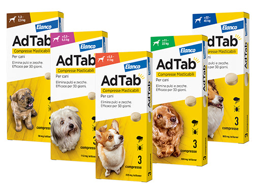 Compresse Adtab Cani confezione da 3 pezzi – <2,5 kg