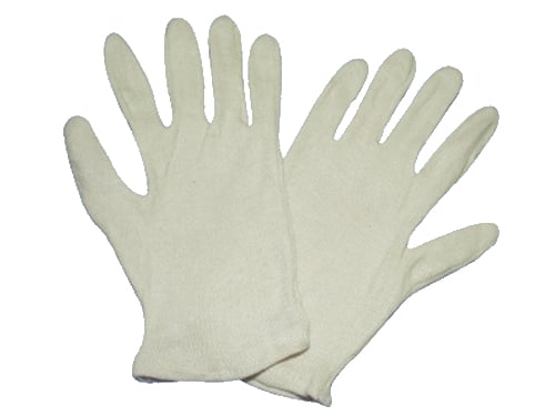 Guanti Cotone Orlato Bianco taglia9 – Default Title
