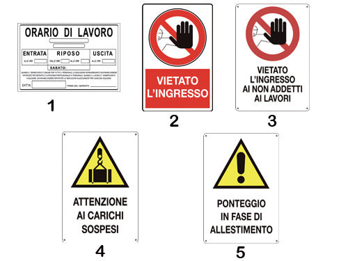 Cartelli Orario di Lavoro – Default Title