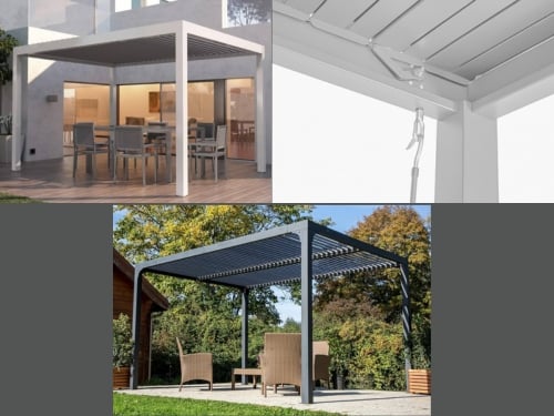 Pergola Bioclimatic 4 × 4 × 2,5 m Antracite YA010 – Default Title