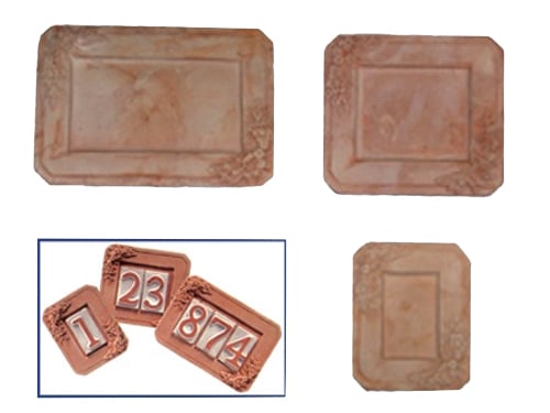 Portanumeri Terracotta – 1 Posto