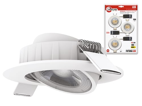 Faretti LED Futura Adv. 6W 3000K confezione da 3 pezzi – Default Title