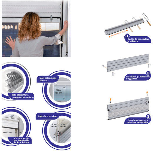 Stop Inset – Bianco P/TAPPARELLE 130X160