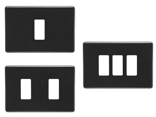 Placche ABS Scatto – 1 P. Nere -8901.N12