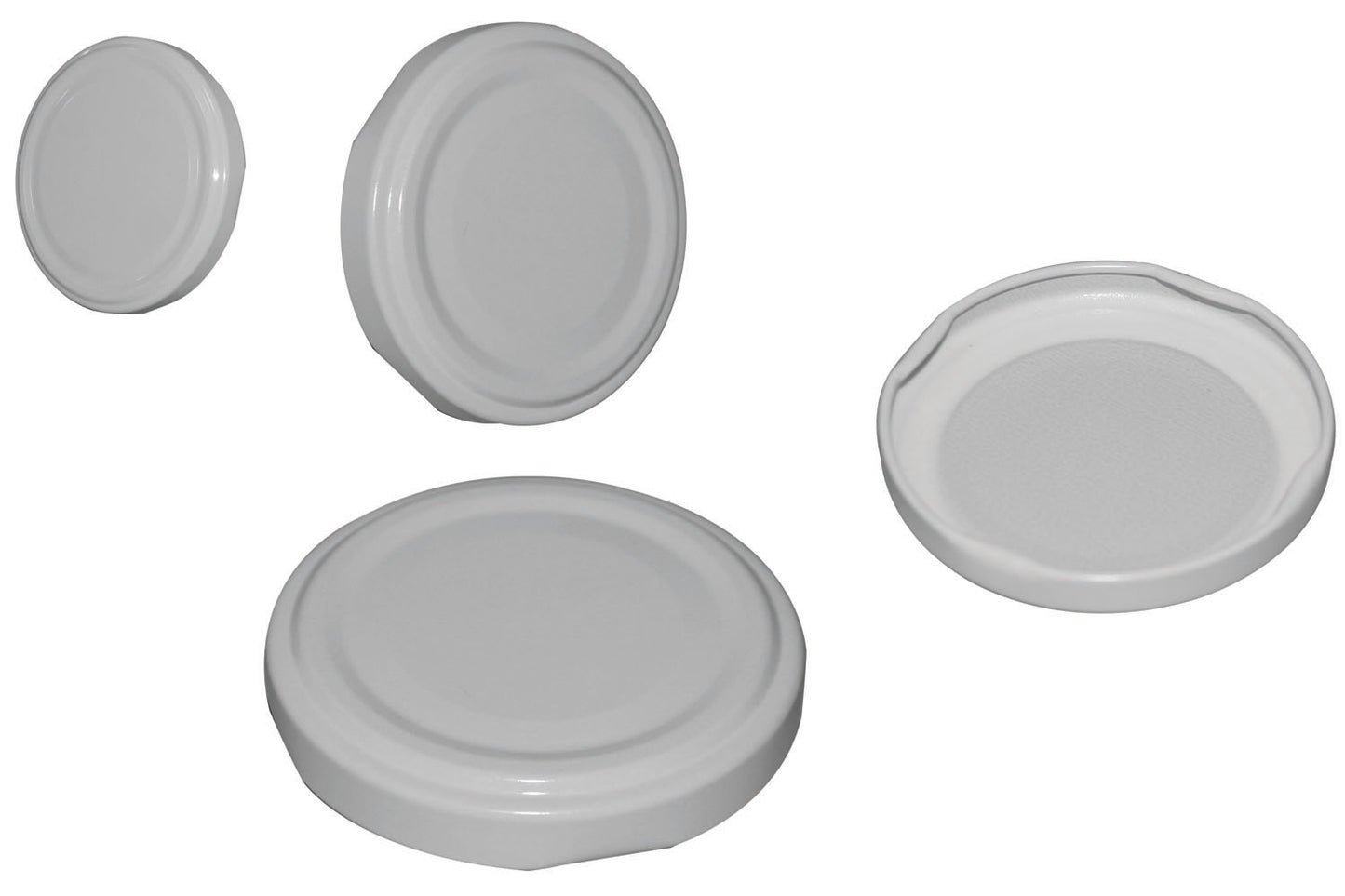 Tappi Vasi Vetro – Bianco confezione da 100 pezzi 53 mm