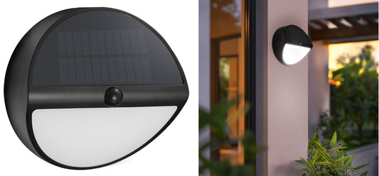 Plafoniere LED Solari Aura Tonda 5W – Nero