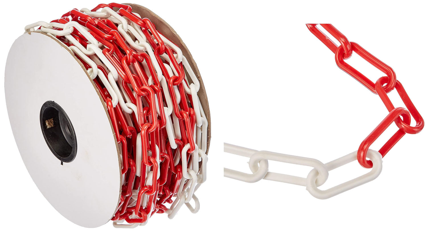 Catene Brixo PVC BIANCO/ROSSA rotolo da 25 m 6 mm – Default Title