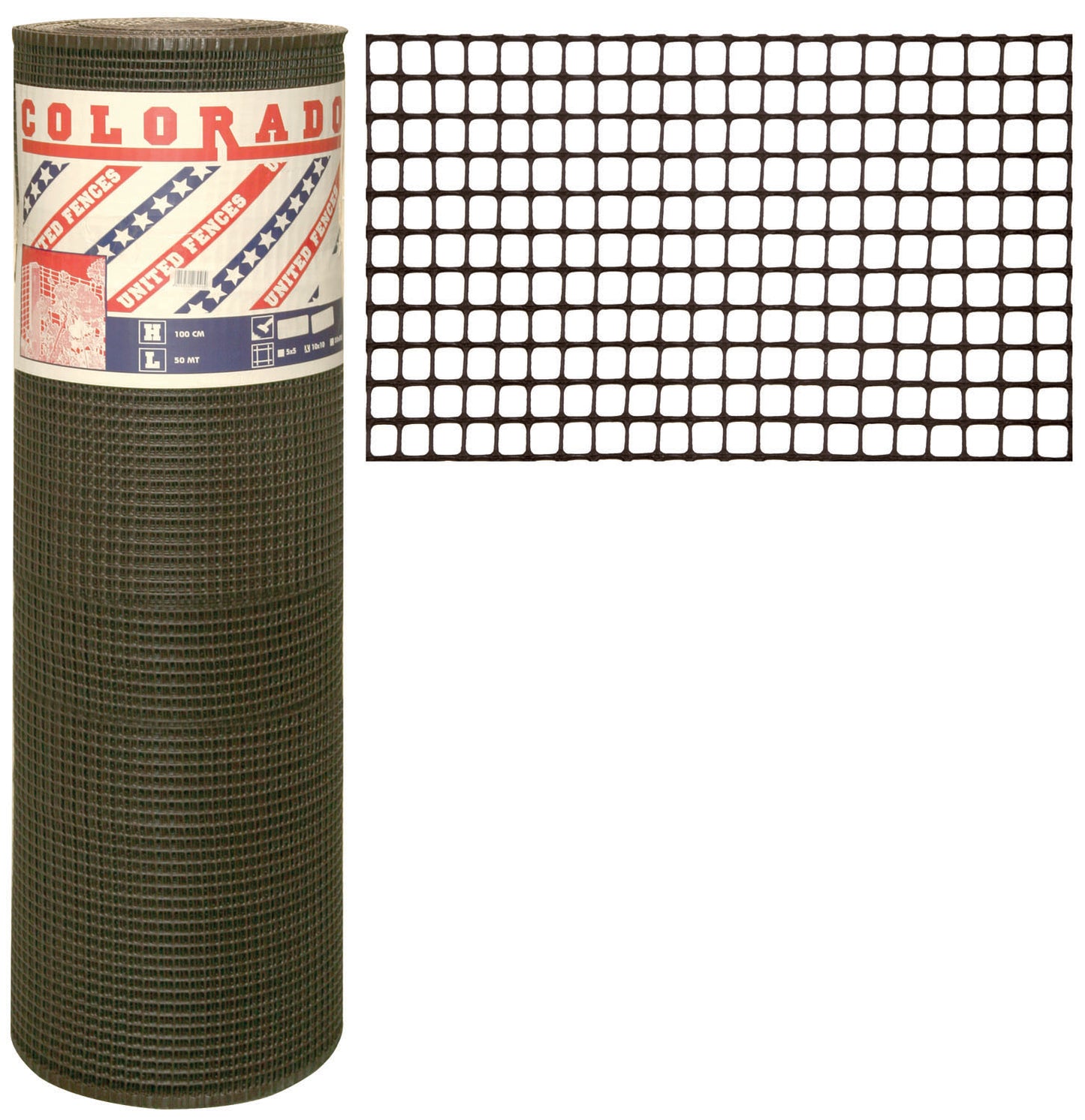 Rete Colorado – Marrone 50 m H100 10X10