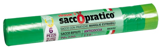 Buste Saccopratico 6 pezzi 70 × 100 cm Verde – Default Title