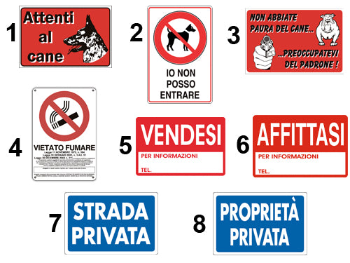 Cartelli Attenti al Cane A3674 – Default Title