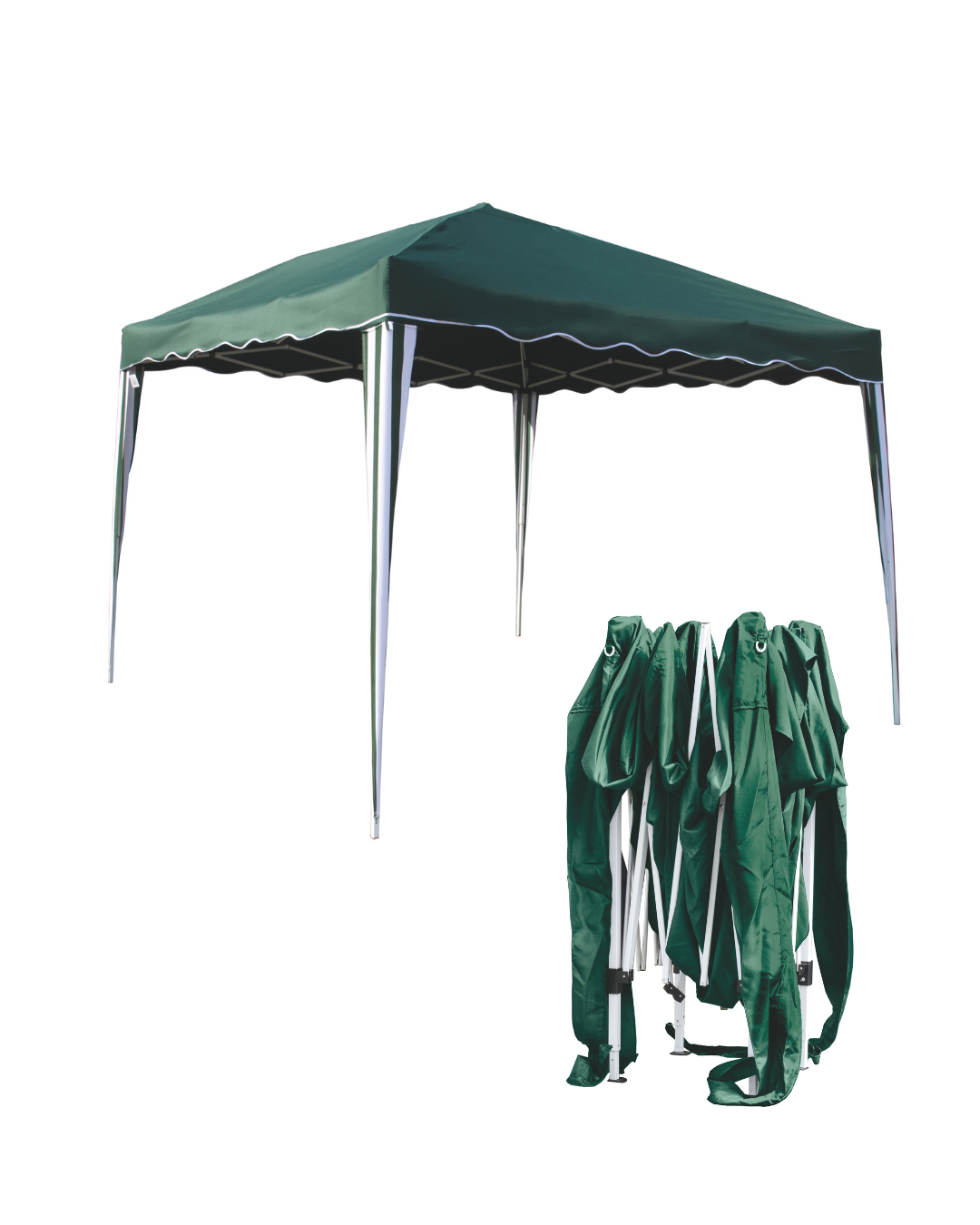 Gazebo pieghevole foldy 3 × 3 × 2,60 m – Verde JU013