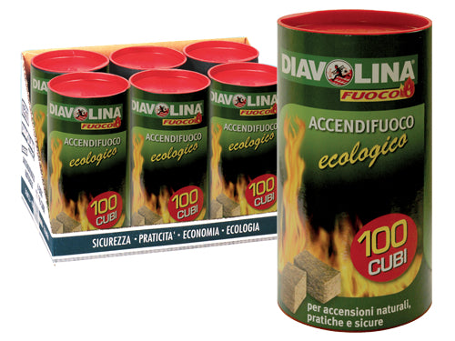 Diavolina accendifuoco ecologica 100 Cubi – Default Title