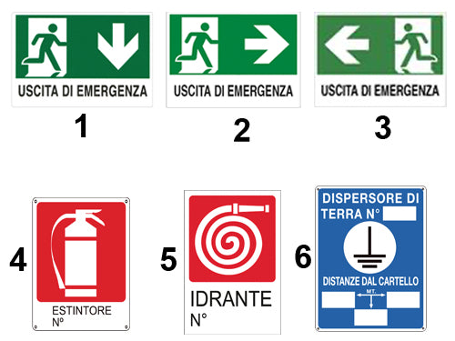 Cartelli Uscita di Emergenza a A1945 – Default Title