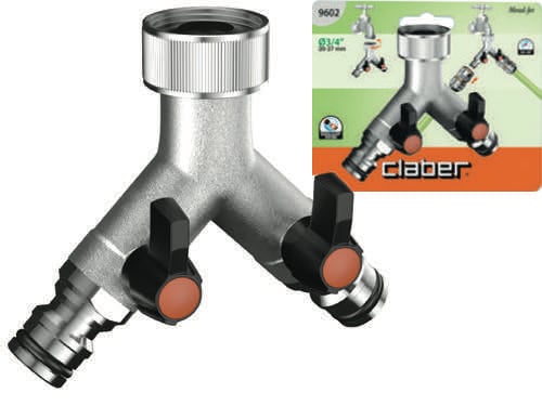 Presa a 2 vie Metal Jet Claber 9602