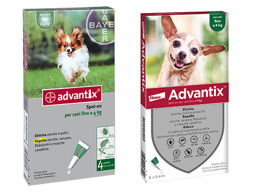 Advantix Cani <4 kg confezione da 4 pezzi – cod. 85889494 – Default Title