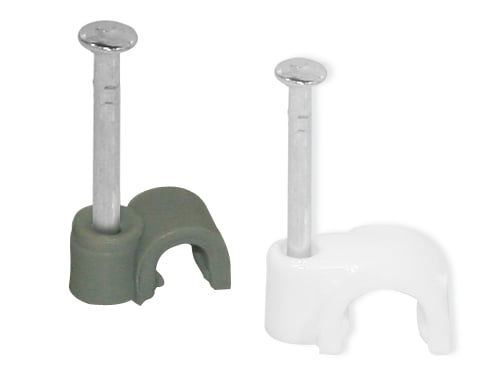 Gaffette Plastica per cavi – Telefonici 5 mm