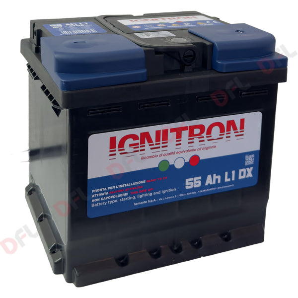 Batteria per auto 'IGNITRON TRADITIONAL' — 55 AH - mm 207 x 175 x 190