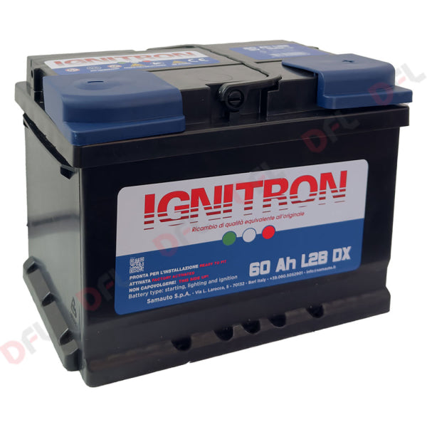Batteria per auto 'IGNITRON TRADITIONAL' — 60 AH - mm 242 x 175 x 175