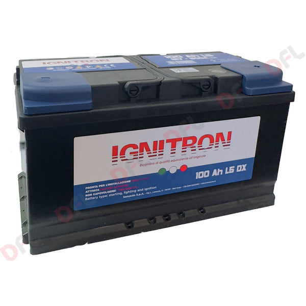 Batteria per auto 'IGNITRON TRADITIONAL' — 100 AH - mm 354 x 175 x 190