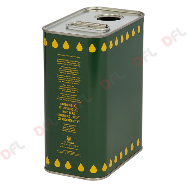 Latta per olio in lamiera Asa Italia — Lt. 2 - foro Ø 32 mm