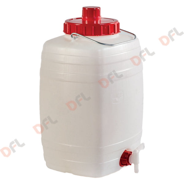 Bidone per alimenti 'DEMETRA' Ics — Lt. 5 - cm 20 x 17 x h.36 (lxpxh) manico ferro