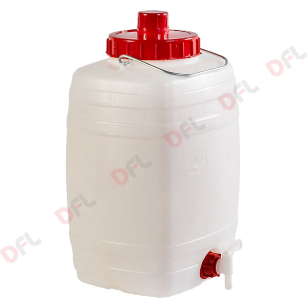 Bidone per alimenti 'DEMETRA' Ics — Lt. 15 - cm 26 x 23 x h.42 (lxpxh) manico ferro