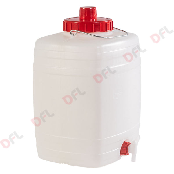 Bidone per alimenti 'DEMETRA' Ics — Lt. 20 - cm 30 x 27 x h.42 (lxpxh) manico ferro
