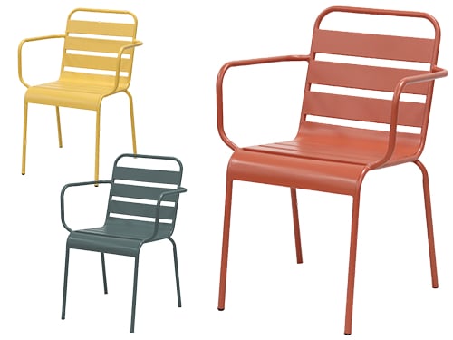 Sedie Gdlc Acciaio Fly Colors – Terracotta