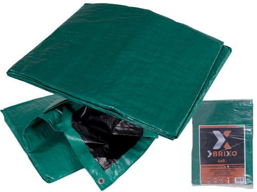 Teloni Brixo Pe OCCH.NERO/VERDE Pesante – 3 × 4 m