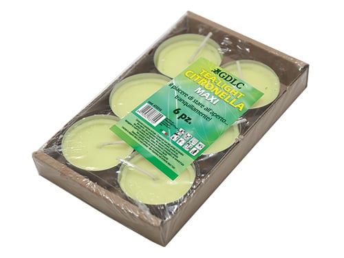 Candele Citronella Tealight Maxi confezione da 6 pezzi – Default Title