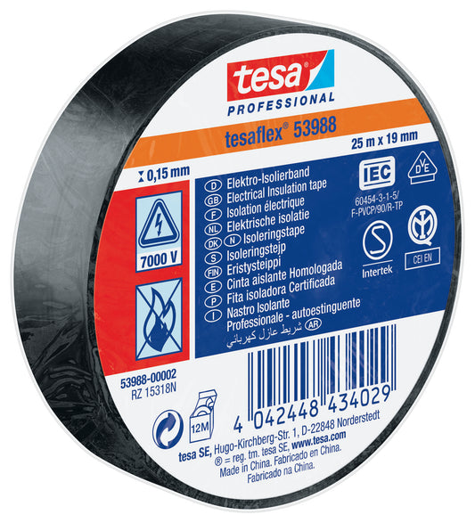 Nastri Isolanti Tesa Nero Imq 25 × 1,9 mCM – Default Title