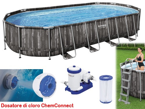 Piscine Steel Ovale Ratt B/WAY5611T – Default Title