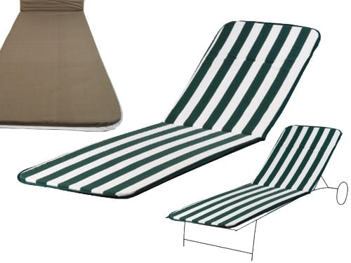 Cuscini Action – B/VERDE Lettino