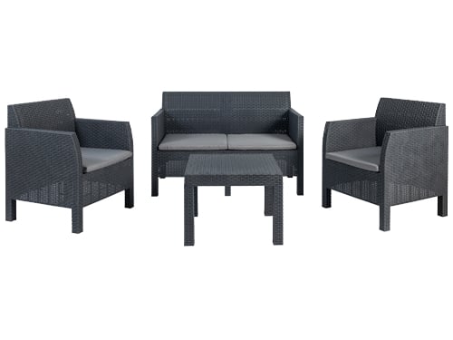 Set Rattan Matilde 4P Antracite – cod. 114 – Default Title