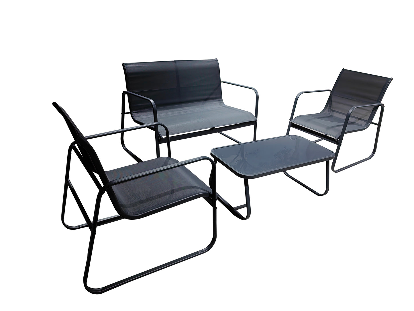 Set Salotto Rest 4 pezzi – Antracite AS005