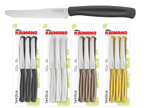 Coltelli Tav.kaimano Dinamik – confezione da 6 pezzi NER